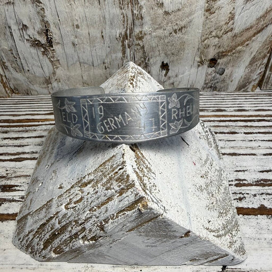 1947 Rhein Main Germany Military Cuff Bracelet