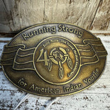 VTG NATIVE AMERICAN RUNNING STRONG BUCKLE