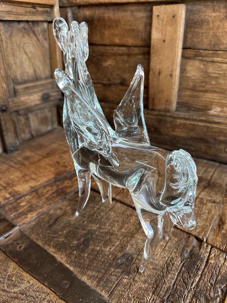 HAND BLOWN ART GLASS STALLION