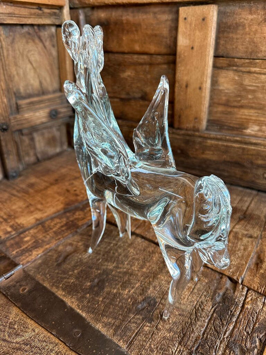 HAND BLOWN ART GLASS STALLION