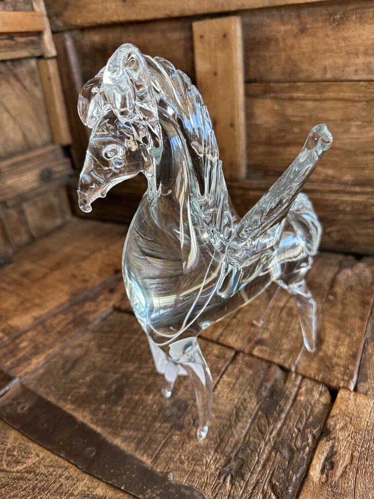HAND BLOWN ART GLASS STALLION