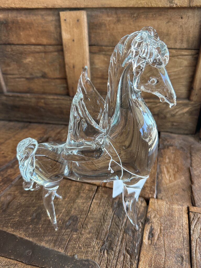 HAND BLOWN ART GLASS STALLION