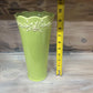 Hosley Potteries Green Scalloped Vase