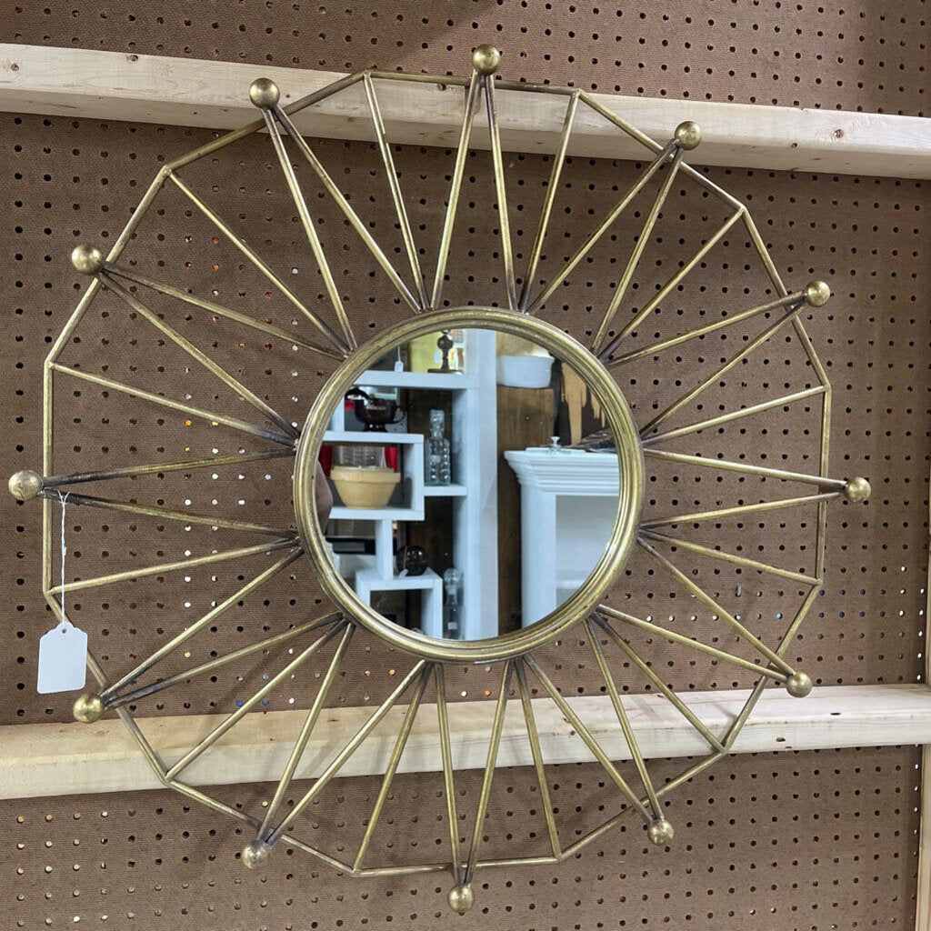GOLD ATOMIC WALL MIRROR