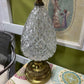 Vtg Brass & Crystal Pineapple Lamp