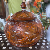 WOODEN HAND CARVED TRINKET
