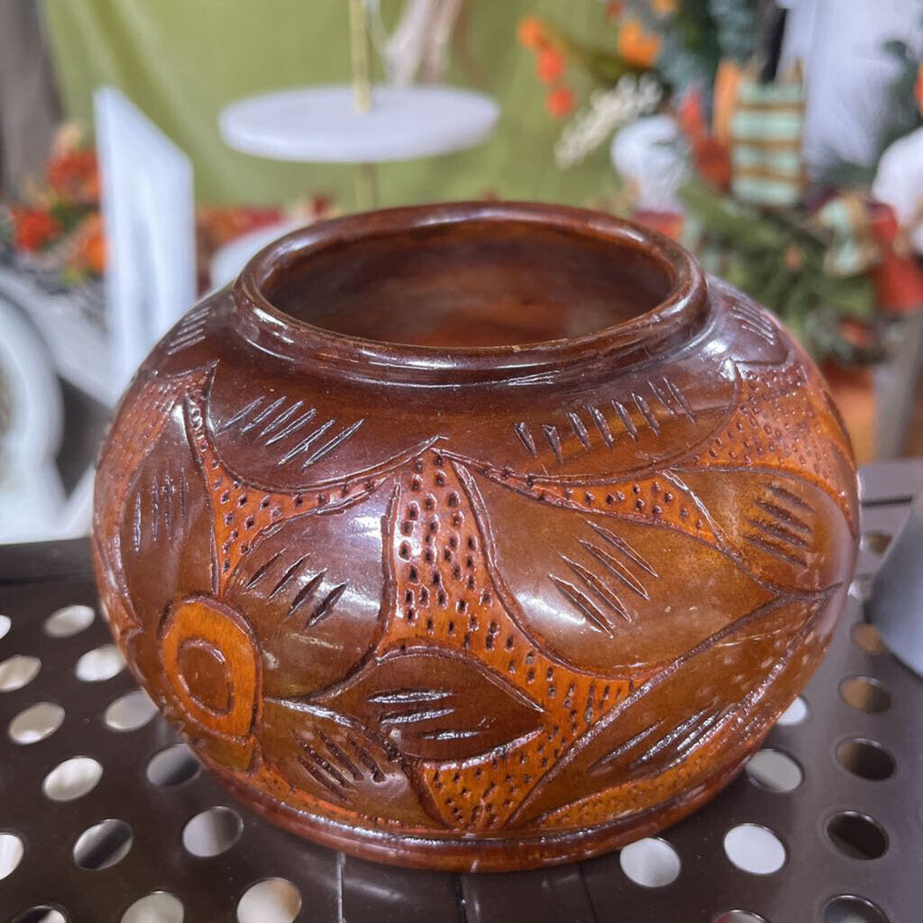 WOODEN HAND CARVED TRINKET