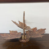 COLLAPSABLE METAL LEAF CANDY DISH