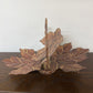COLLAPSABLE METAL LEAF CANDY DISH