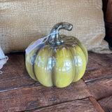 GREENISH CERAMIC PUMPKIN