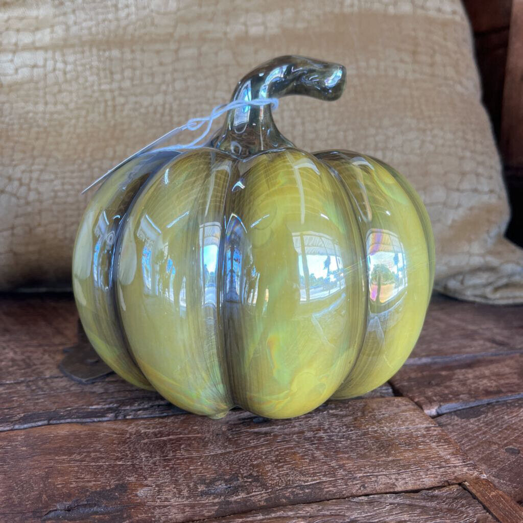 GREENISH CERAMIC PUMPKIN