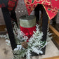 RED BLACK CHRISTMAS LANTERN