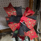 RED BLACK CHRISTMAS LANTERN