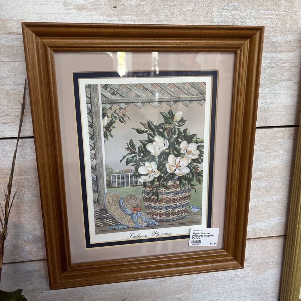 Signed Souther Pleasures Magnolia Picture