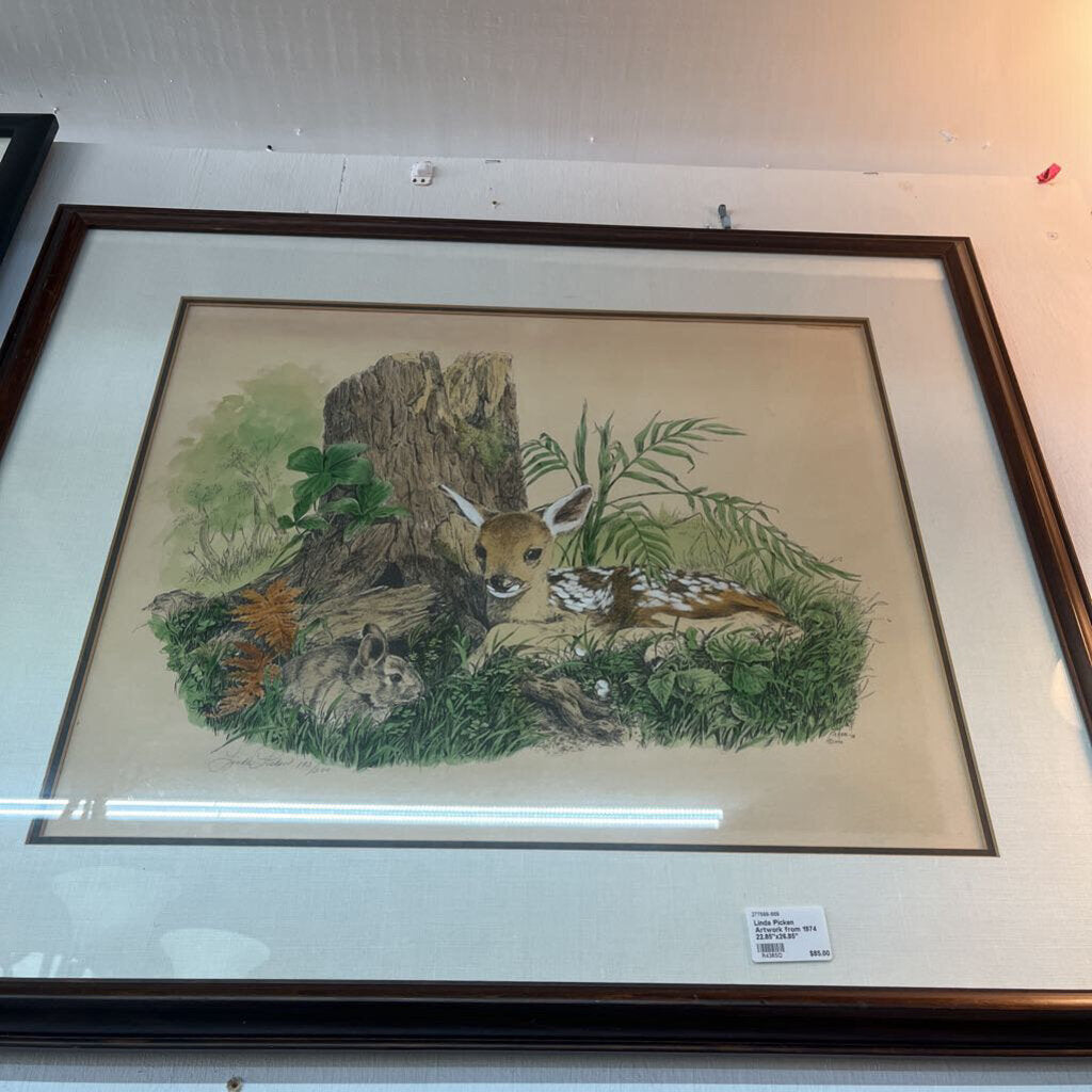 LINDA PICKEN ARTWORK FROM 1974 22.85"X26.85"