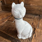 Empoli Art Glass Milk Glass Cat Decanter