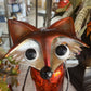 TIN AND ORANGE GLASS HARVEST FOX
