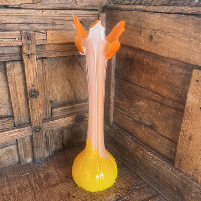 Tangerine Cream Swung Vase