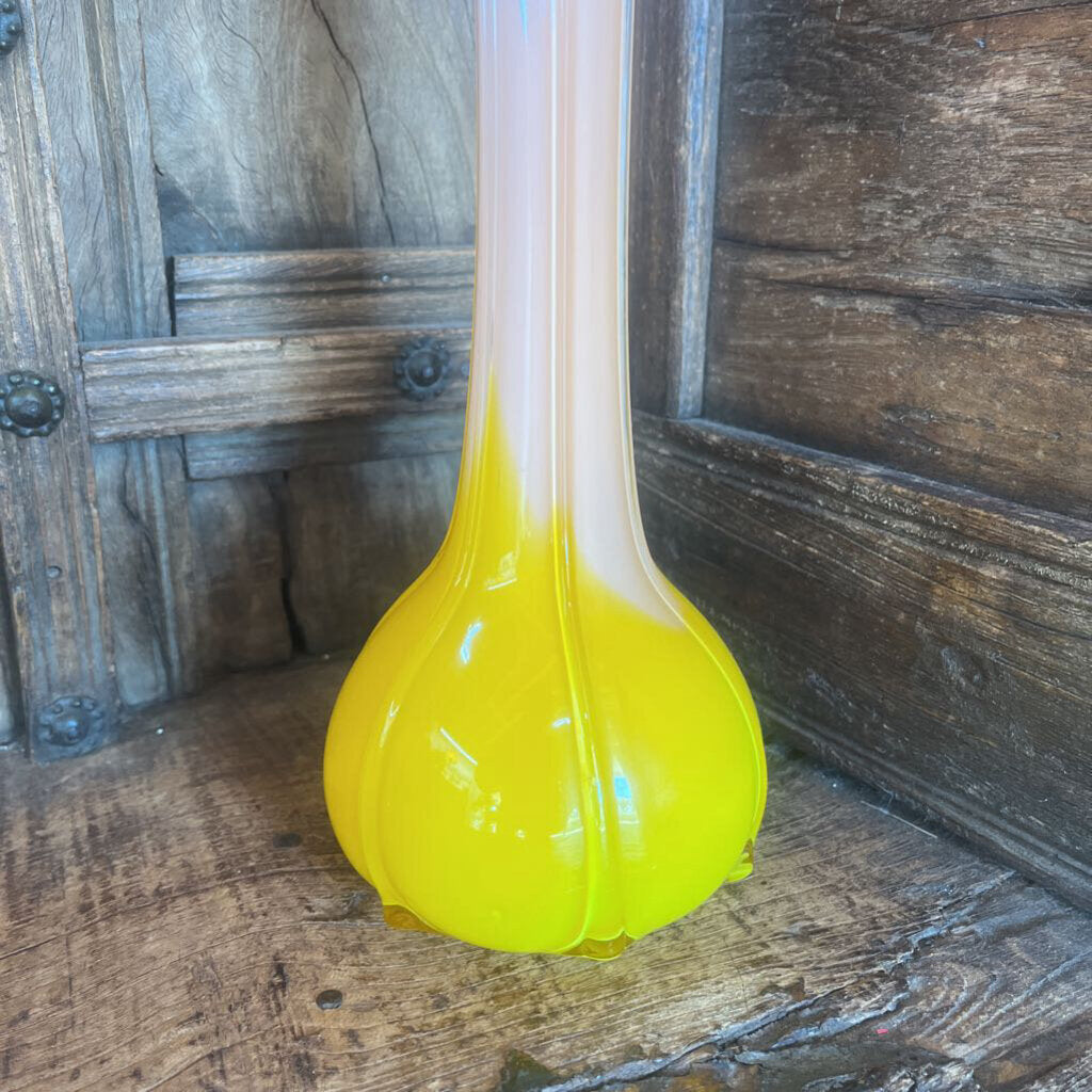 Tangerine Cream Swung Vase