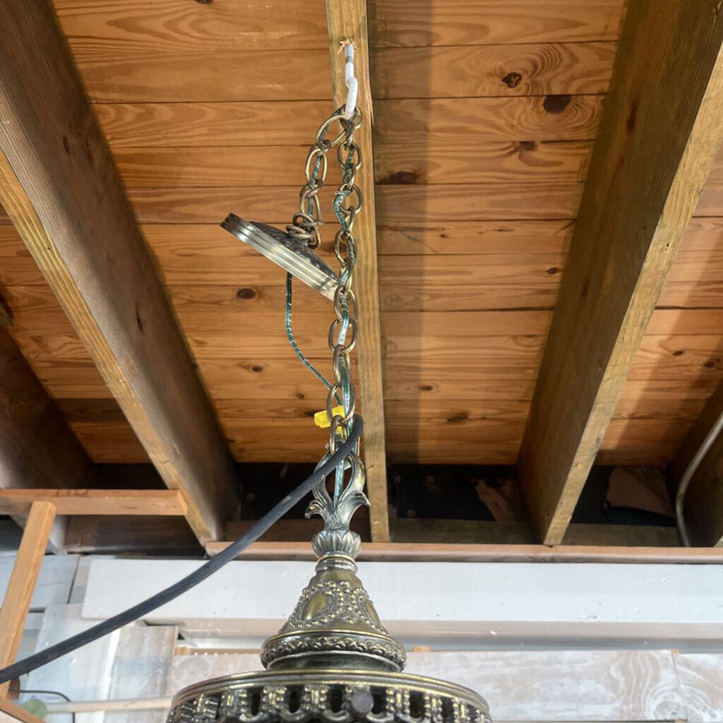 Mid Century Falkenstein Hollywood Regency Swag Lamp