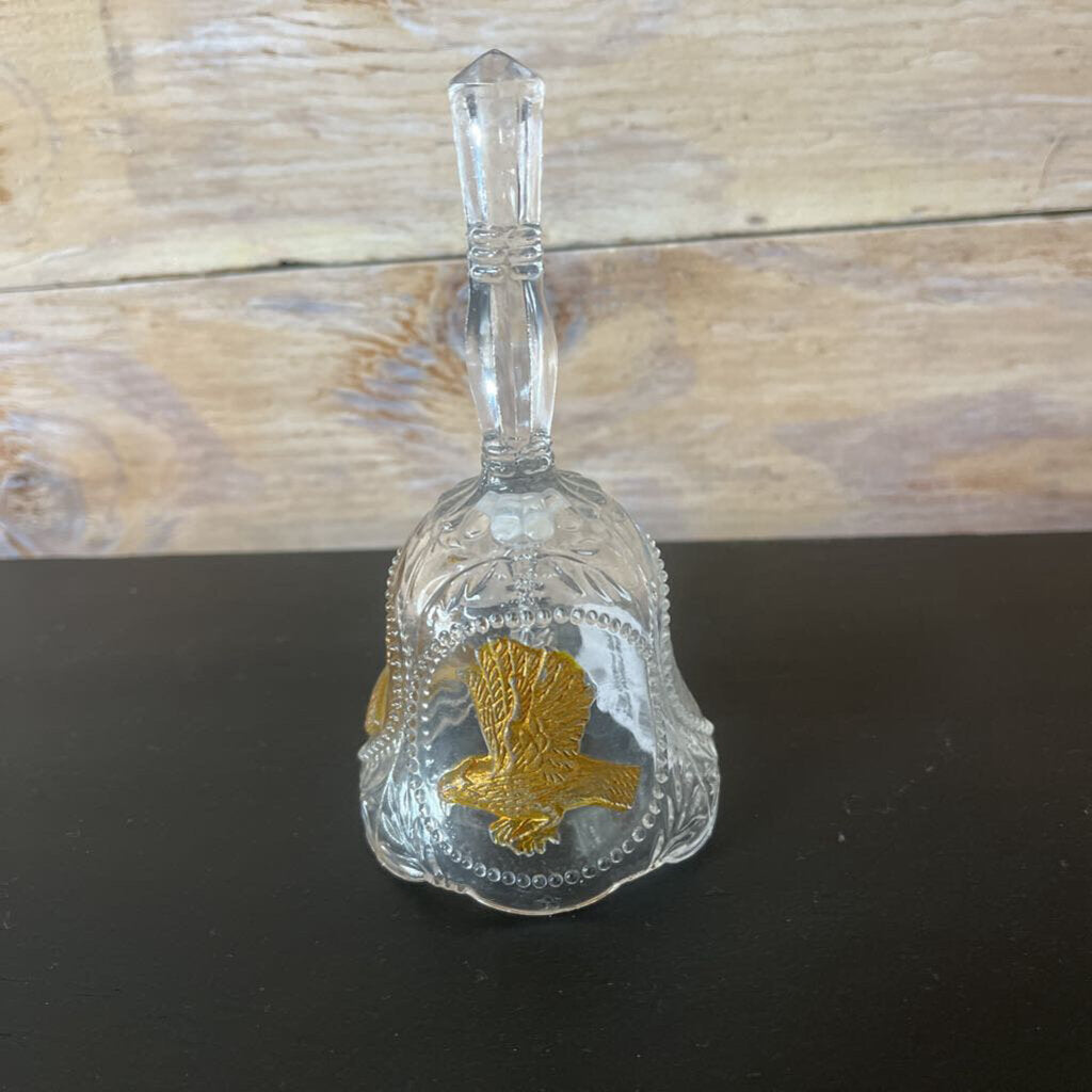 VTG CRYSTAL GOLD EAGLE PLEDGE BELL