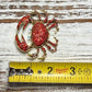 RHINESTONE CRAB BROOCH