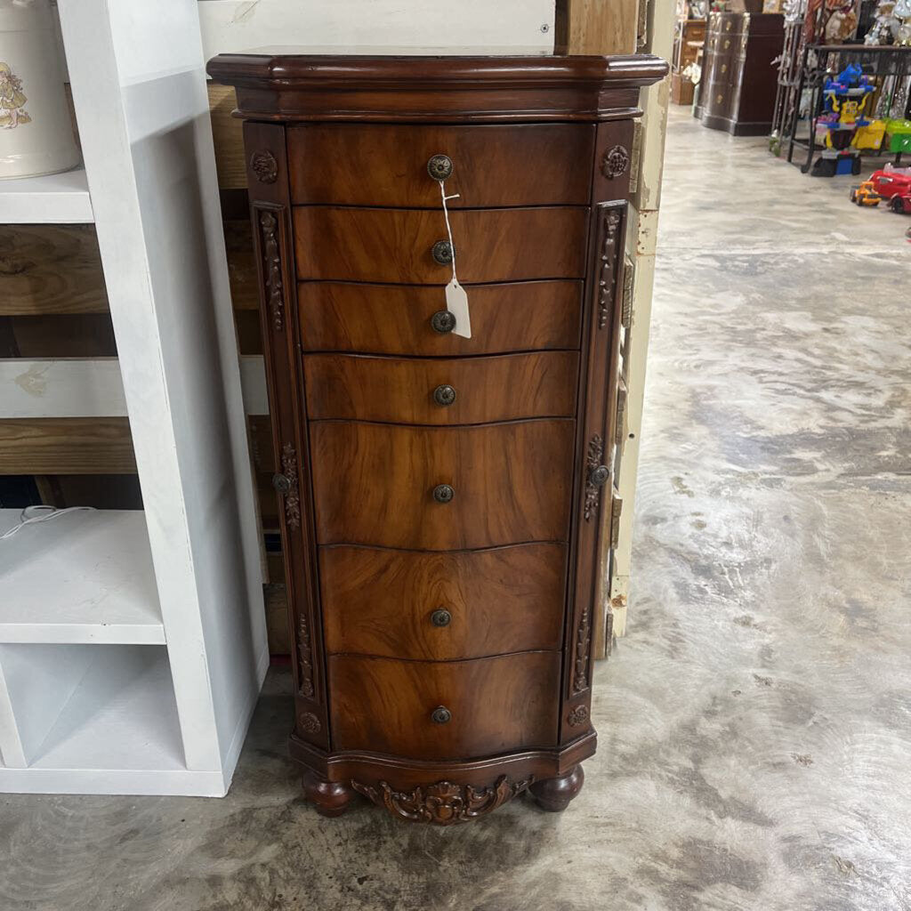 SOLID WOOD JEWELRY CABINET