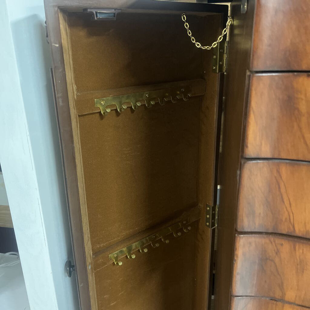 SOLID WOOD JEWELRY CABINET