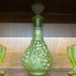 VINTAGE IMPERIAL GRAPE 10PC DECANTER SET (GREEN)