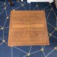 TABLE STAINED TOP BLACK LEGS