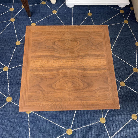 TABLE STAINED TOP BLACK LEGS