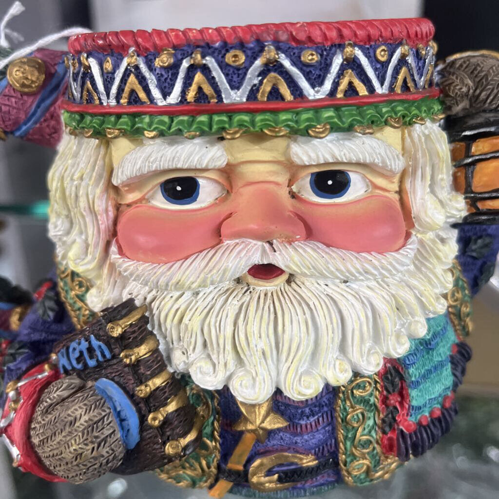 HAND PAINTED SANTA MUG