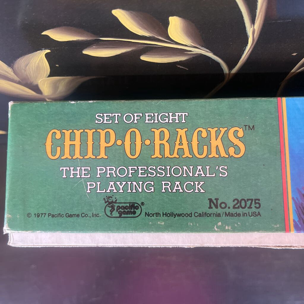 VINTAGE 1977 CHIP-O-RACKS (SET OF 8 IN BOX)