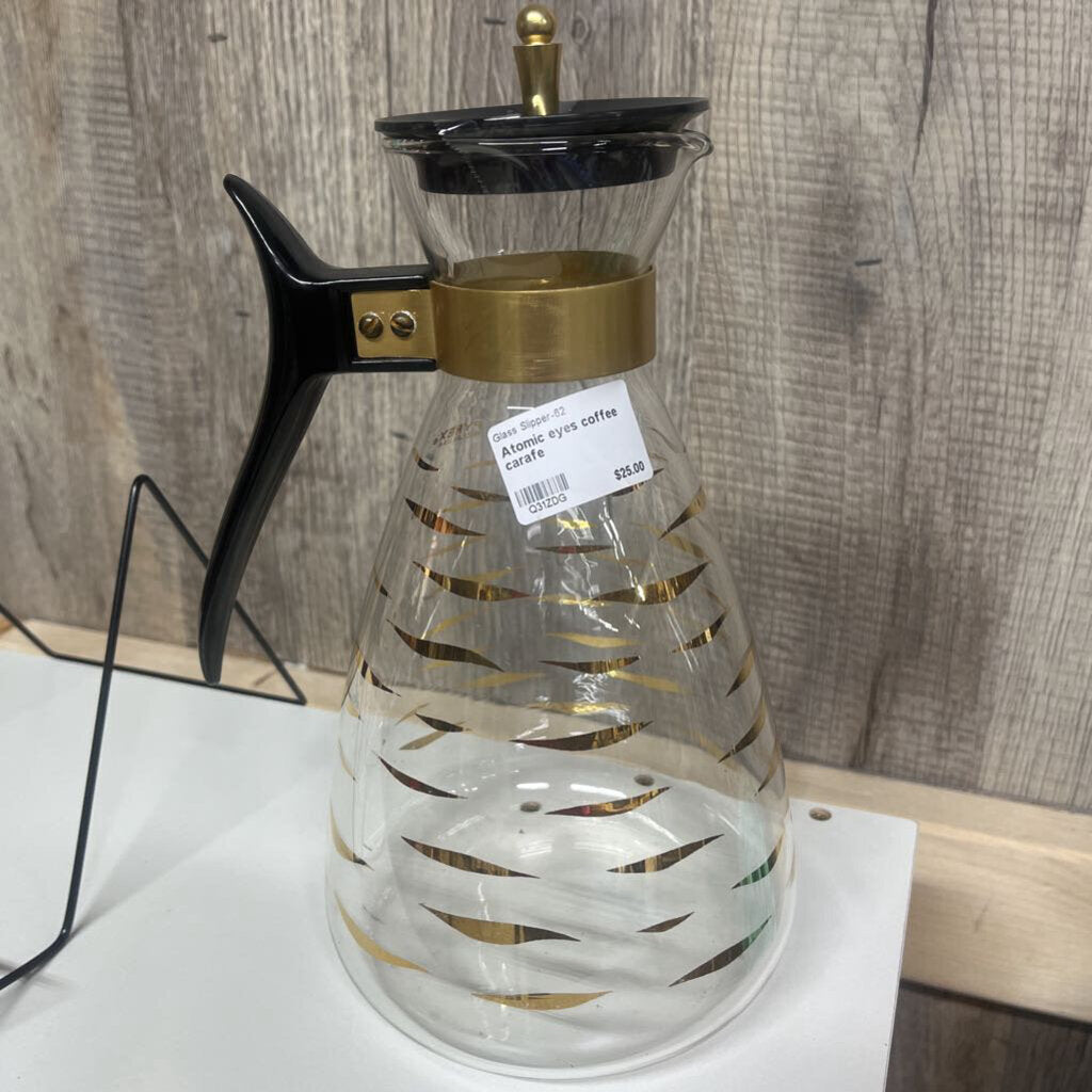 Atomic eyes coffee carafe