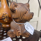 VINTAGE HAND-CARVED CRYPTOMERIA BEAR