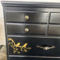 CHEST BLACK W/GOLD STENCILING