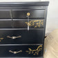 CHEST BLACK W/GOLD STENCILING