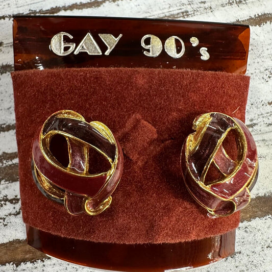 New Old Stock Gay 90's Earrings on Card