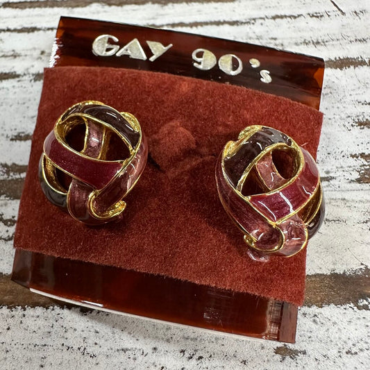 New Old Stock Gay 90's Earrings on Card
