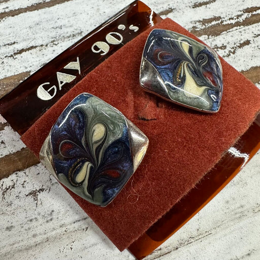 New Old Stock Gay 90's Earrings on Card
