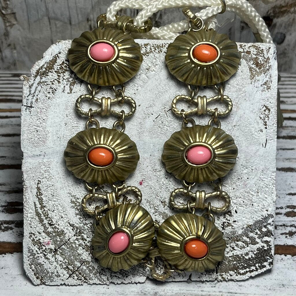 NEW ROBERT ROSE PINK/CORAL STONE BRACELET