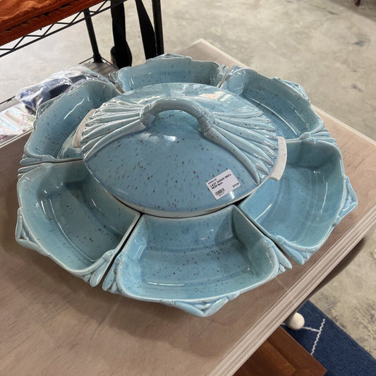 LAZY SUSAN 1950'S MCM 9PCS