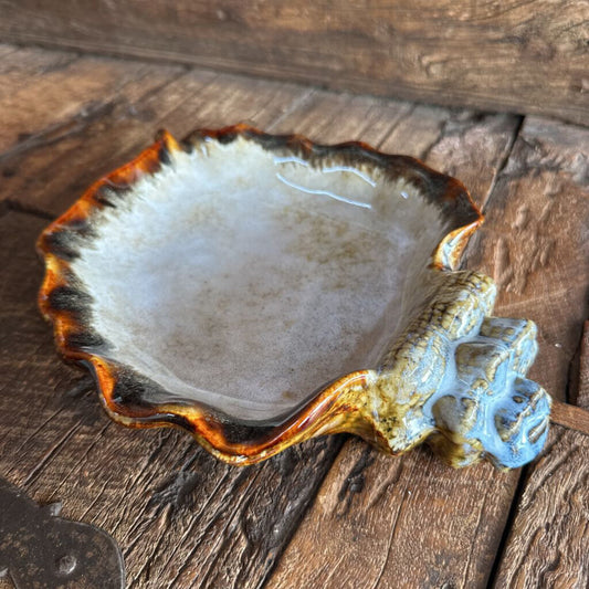 Drip Glaze Ceramic Shell Dish