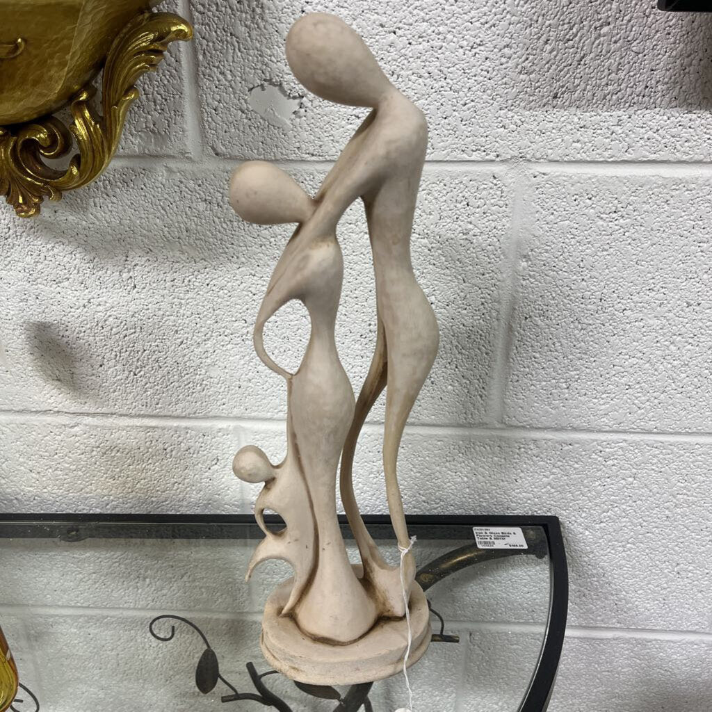 Carved Family Love Statue