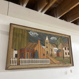 THEO DEGROOT LARGE WOOD ART WALL HANGING