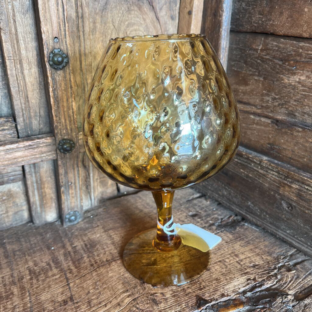 MCM AMBER EMPOLI ART GLASS SNIFTER