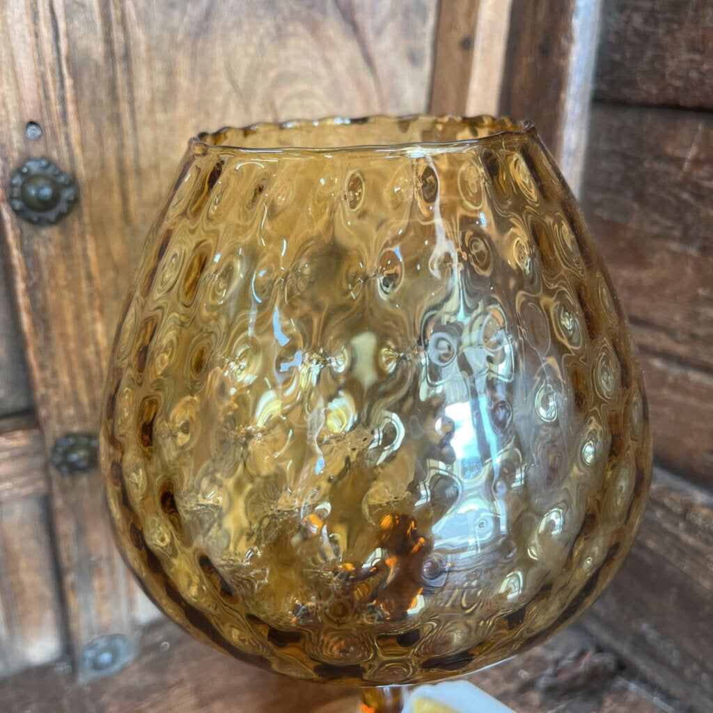 MCM AMBER EMPOLI ART GLASS SNIFTER