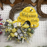 Welcome Bee Wreath