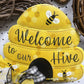 Welcome Bee Wreath