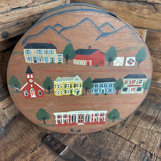 VTG ROUND BENT WOOD CHEESE BOX